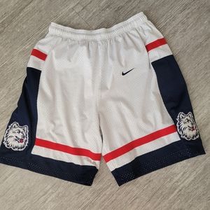 Authentic Nike team basketball shorts - UCONN Huskies